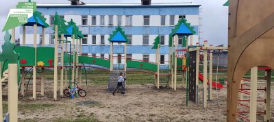В Таксимо появился первый детский игровой комплекс