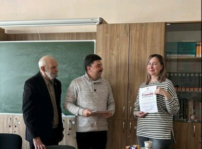 Награждение студентов БГУ, участвовавших в переводе книги
