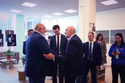 Встреча с Героем России Алексеем Викторовичем Романовым и депутатом Государственной Думы Вячеславом Анатольевичем Дамдинцуруновым.